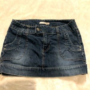 Mini jean skirt